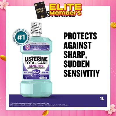 LISTERINE Listerine Total Care Sensitive Mouthwash Non Alcohol  1000mL