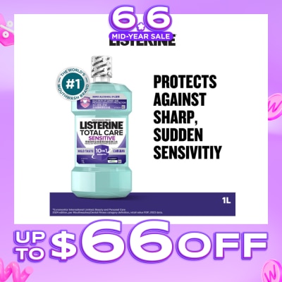 LISTERINE - Listerine Total Care Sensitive Mouthwash Non Alcohol  1000mL