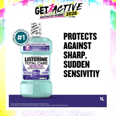 LISTERINE - Listerine Total Care Sensitive Mouthwash Non Alcohol  1000mL image