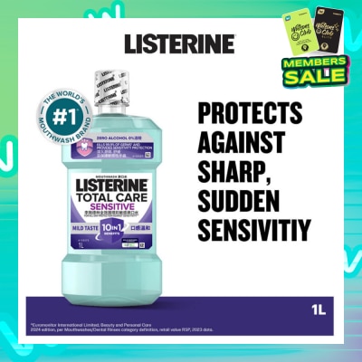 LISTERINE Listerine Total Care Sensitive Mouthwash Non Alcohol  1000mL