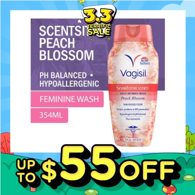 VAGISIL® Scentsitive Scents Daily Intimate Wash Peach Blossom 354ml
