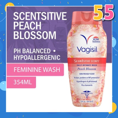 VAGISIL® Scentsitive Scents Daily Intimate Wash Peach Blossom 354ml