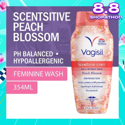 VAGISIL® Scentsitive Scents Daily Intimate Wash Peach Blossom 354ml