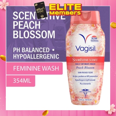 VAGISIL® Scentsitive Scents Daily Intimate Wash Peach Blossom 354ml