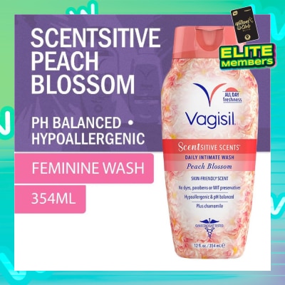 VAGISIL® Scentsitive Scents Daily Intimate Wash Peach Blossom 354ml