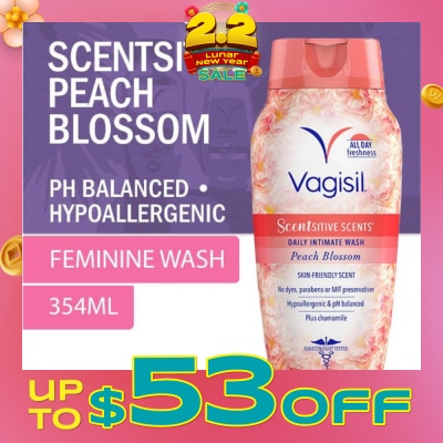 VAGISIL® Scentsitive Scents Daily Intimate Wash Peach Blossom 354ml