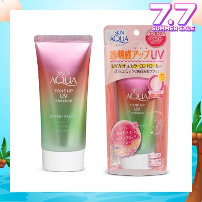 SUNPLAY Skin Aqua Tone Up UV Essence Sunscreen Happiness Aura 80g (Expiry: Feb`2026)