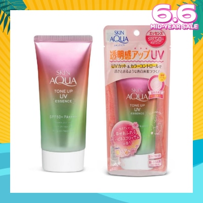 SUNPLAY Skin Aqua Tone Up UV Essence Sunscreen Happiness Aura 80g (Expiry: Feb`2026)