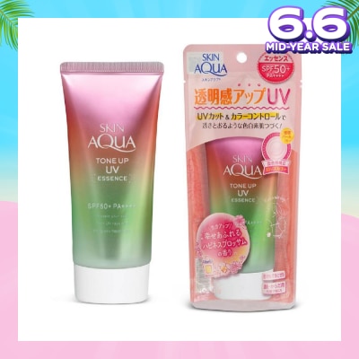 SUNPLAY Skin Aqua Tone Up UV Essence Sunscreen Happiness Aura 80g (Expiry: Feb`2026)