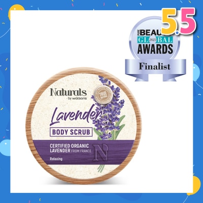 NATURALS BY WATSONS Certified Organic Lavender Body Scrub (Relaxing) 200g