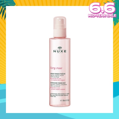 NUXE Very Rose Cleansing Tonic Mist Spray (Removes Makeup + Moisturise & Soothes Skin) 200ml