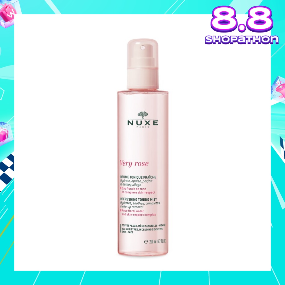 Very Rose Cleansing Tonic Mist Spray (Removes Makeup + Moisturise & Soothes Skin) 200ml