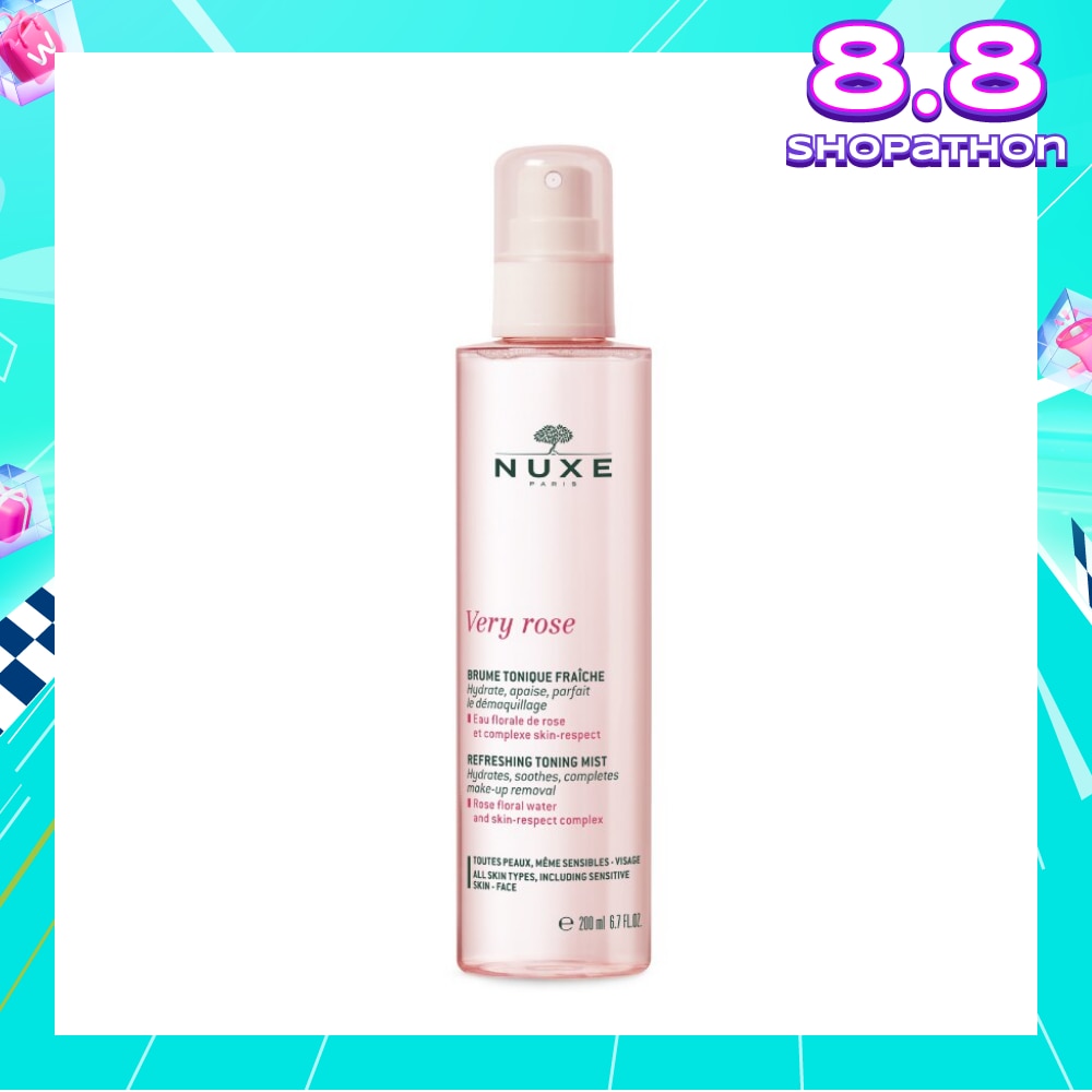 Very Rose Cleansing Tonic Mist Spray (Removes Makeup + Moisturise & Soothes Skin) 200ml