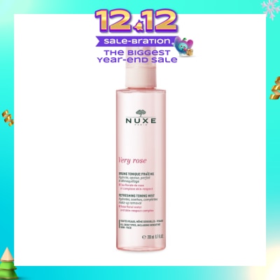 NUXE Very Rose Cleansing Tonic Mist Spray (Removes Makeup + Moisturise & Soothes Skin) 200ml