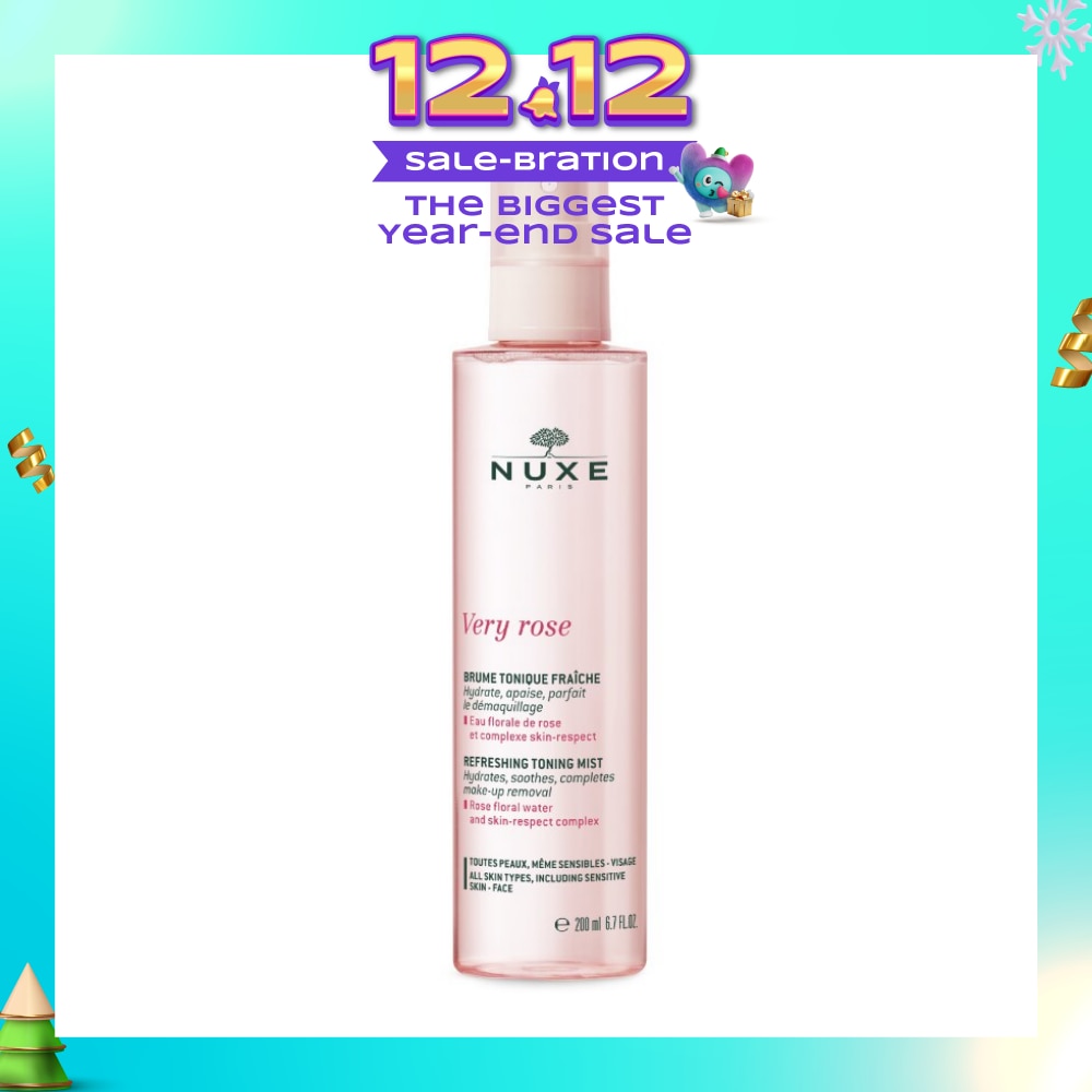 Very Rose Cleansing Tonic Mist Spray (Removes Makeup + Moisturise & Soothes Skin) 200ml