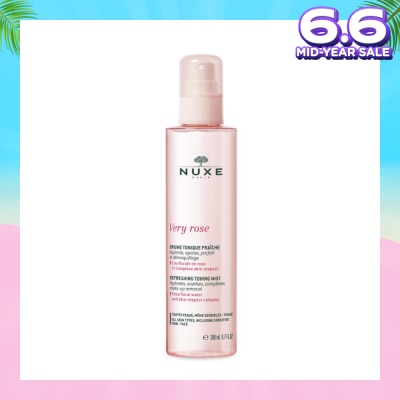 NUXE Very Rose Cleansing Tonic Mist Spray (Removes Makeup + Moisturise & Soothes Skin) 200ml