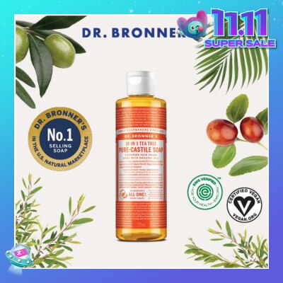 DR BRONNER'S Tea Tree Pure Castile Liquid Soap 237ml (Expiry: Nov`2025)