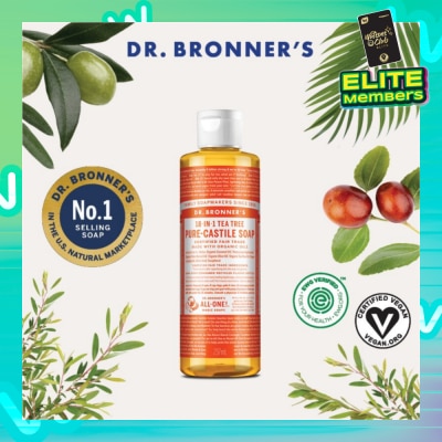 DR BRONNER'S Tea Tree Pure Castile Liquid Soap 237ml (Expiry: Nov`2025)