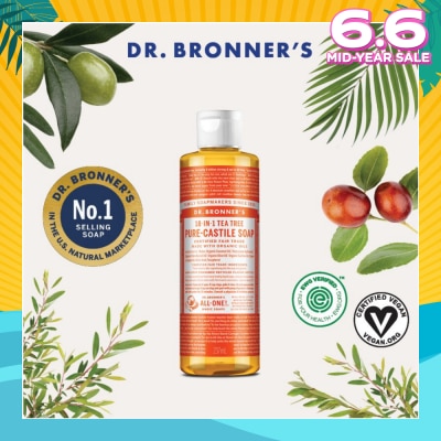 DR BRONNER'S Tea Tree Pure Castile Liquid Soap 237ml (Expiry: Nov`2025)