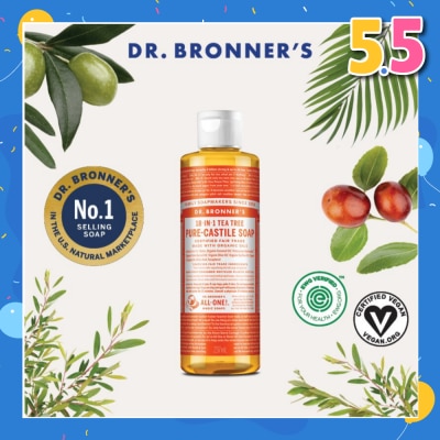 DR BRONNER'S Tea Tree Pure Castile Liquid Soap 237ml (Expiry: Nov`2025)