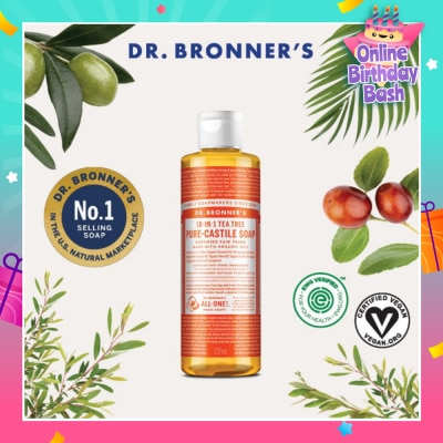 DR BRONNER'S Tea Tree Pure Castile Liquid Soap 237ml (Expiry: Nov`2025)