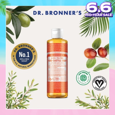DR BRONNER'S Tea Tree Pure Castile Liquid Soap 237ml (Expiry: Nov`2025)