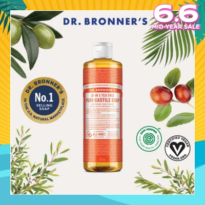 DR BRONNER'S Tea Tree Pure Castile Liquid Soap 473ml