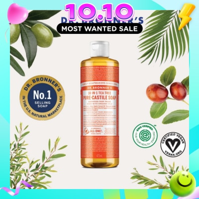DR BRONNER'S Tea Tree Pure Castile Liquid Soap 473ml image