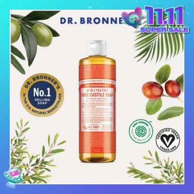 DR BRONNER'S Tea Tree Pure Castile Liquid Soap 473ml