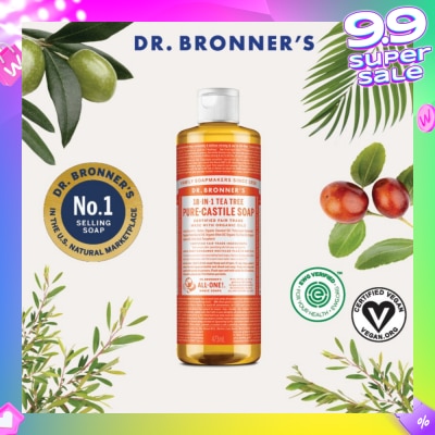 DR BRONNER'S Tea Tree Pure Castile Liquid Soap 473ml