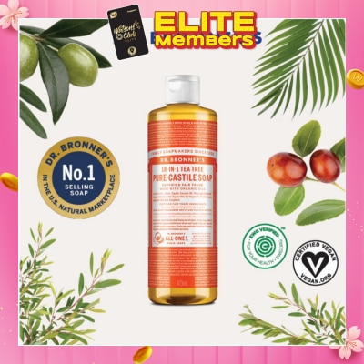 DR BRONNER'S Tea Tree Pure Castile Liquid Soap 473ml