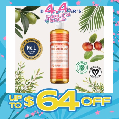 DR BRONNER'S - Tea Tree Pure Castile Liquid Soap 473ml