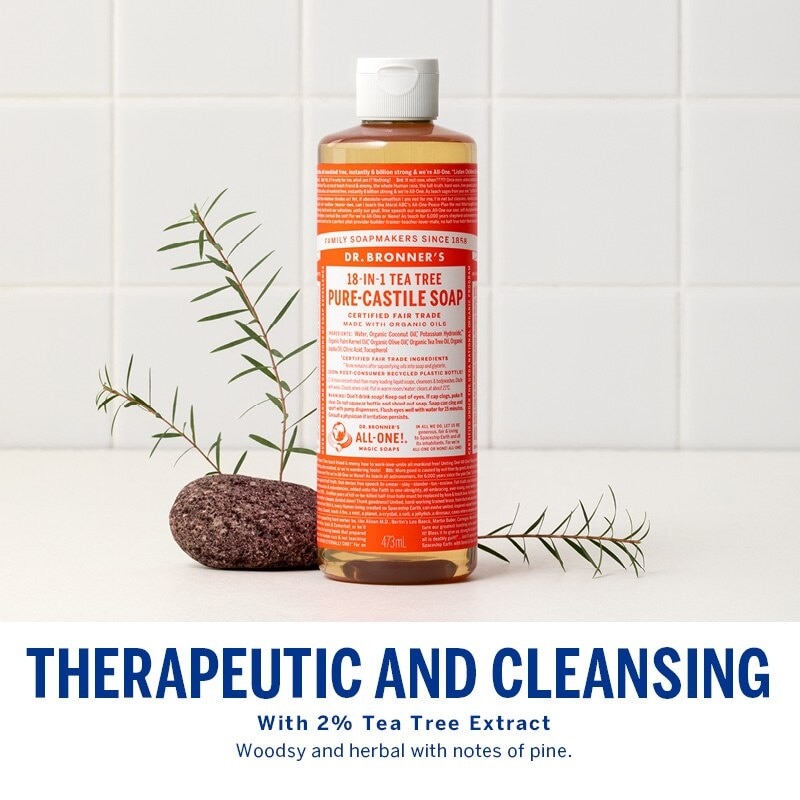 Tea Tree Pure Castile Liquid Soap 473ml