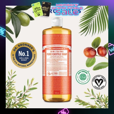 DR BRONNER'S Tea Tree Pure Castile Liquid Soap 946ml