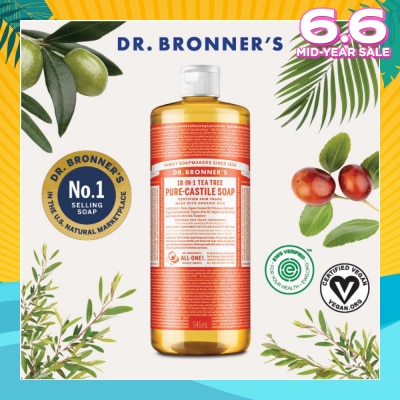 DR BRONNER'S Tea Tree Pure Castile Liquid Soap 946ml