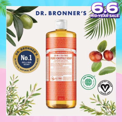 DR BRONNER'S Tea Tree Pure Castile Liquid Soap 946ml
