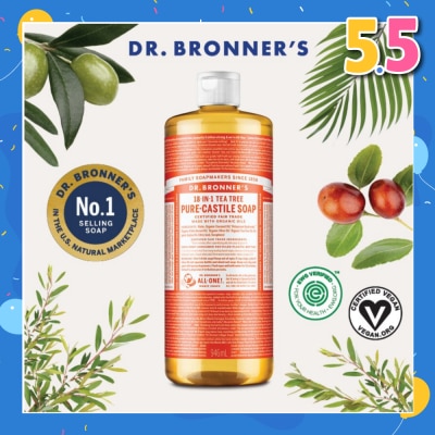 DR BRONNER'S Tea Tree Pure Castile Liquid Soap 946ml
