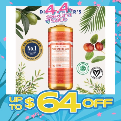 DR BRONNER'S - Tea Tree Pure Castile Liquid Soap 946ml