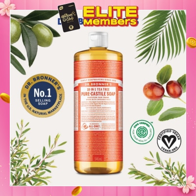 DR BRONNER'S Tea Tree Pure Castile Liquid Soap 946ml