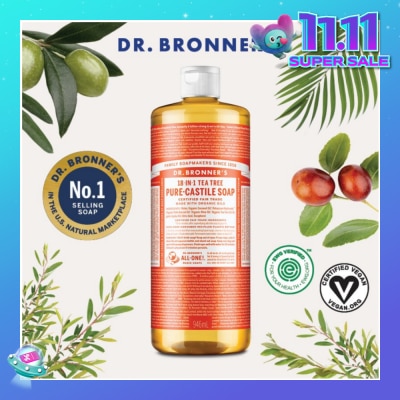 DR BRONNER'S Tea Tree Pure Castile Liquid Soap 946ml