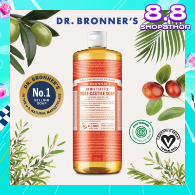 DR BRONNER'S Tea Tree Pure Castile Liquid Soap 946ml