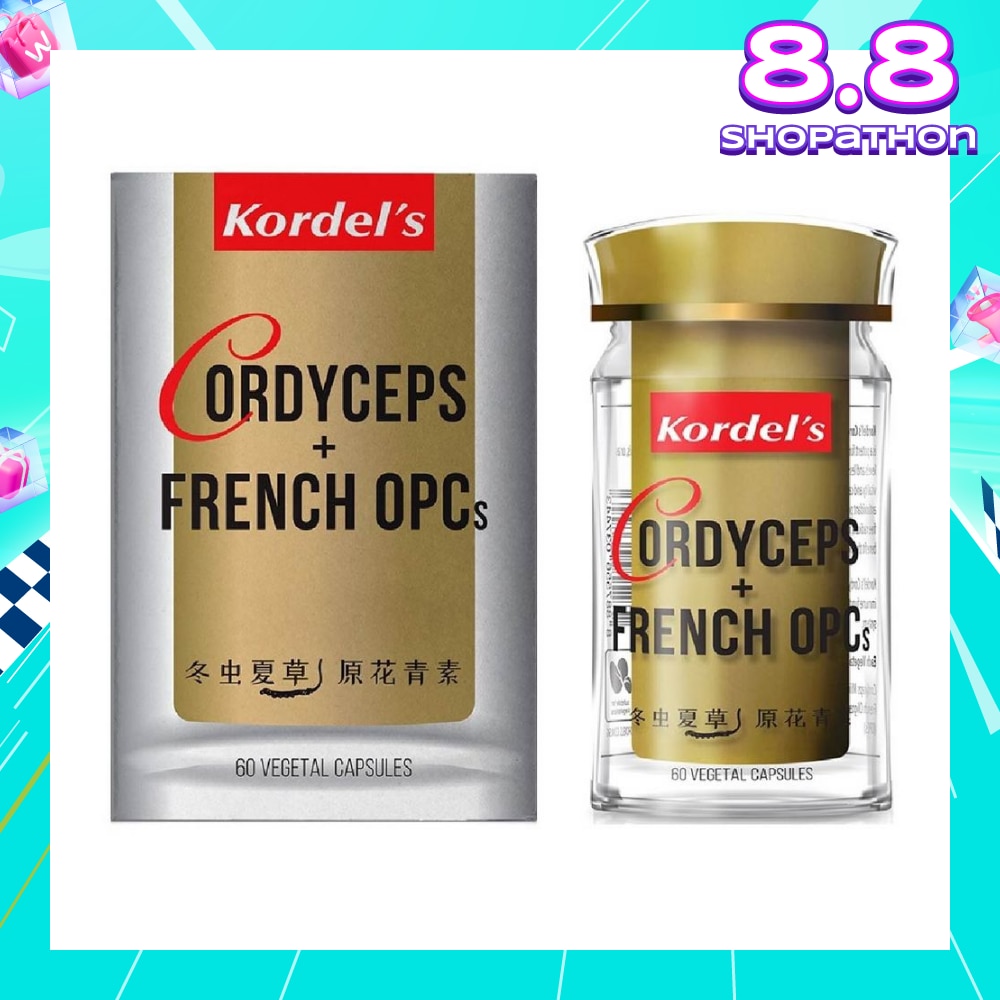 Cordyceps + French OPCs Vegetal Capsule (Protect Body Against Free Radicals + Maintain Optimal Health Including Kidney & Lungs + Heart Circulation) 60s