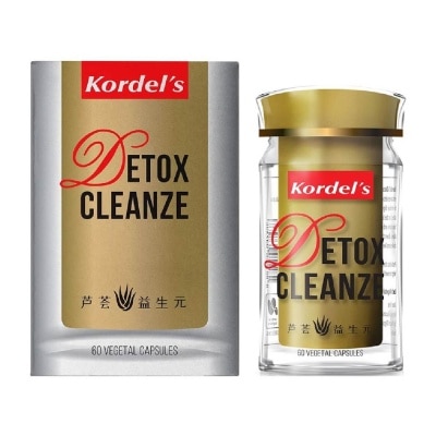 KORDEL'S Detox Cleanze Aloe Vera + Prebiotics Vegetal Capsule (Support Healthy Chloesterol Level + Support Healthy Digestive Functions + Regulating Bowel Movement) 60s