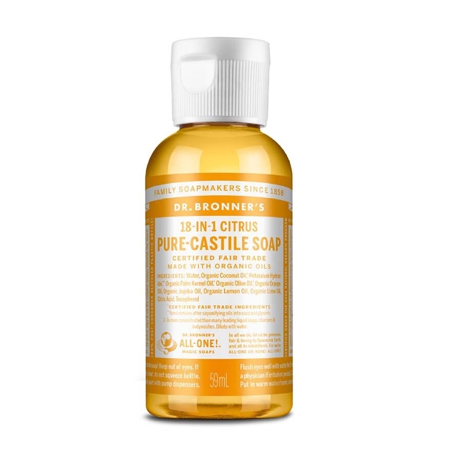 Citrus Pure Castile Liquid Soap 59ml