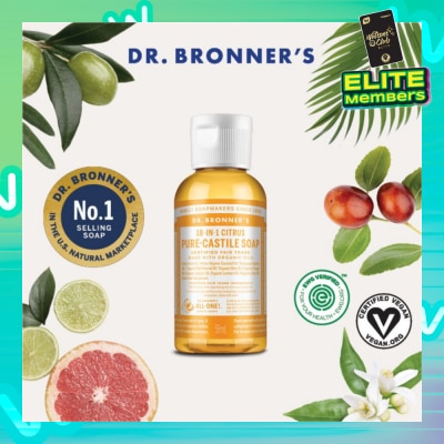 DR BRONNER'S Citrus Pure Castile Liquid Soap 59ml
