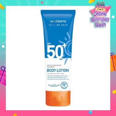 WATSONS Sunscreen Lotion SPF50+ PA++++ (For Body and High Protection) 100ml