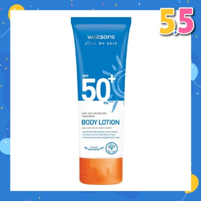 WATSONS Sunscreen Lotion SPF50+ PA++++ (For Body and High Protection) 100ml
