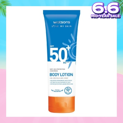 WATSONS Sunscreen Lotion SPF50+ PA++++ (For Body and High Protection) 100ml