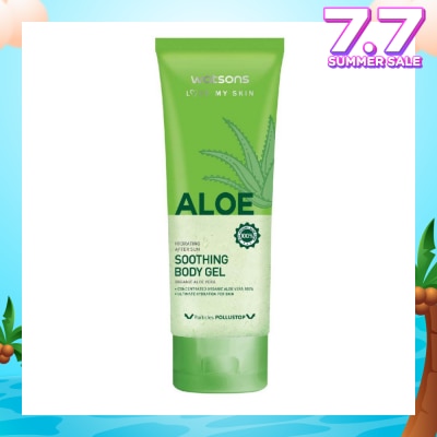 WATSONS 100% Concentrated Organic Aloe Vera Soothing Body Gel (Provides Ultimate Hydrating for Skin After Sun) 100ml