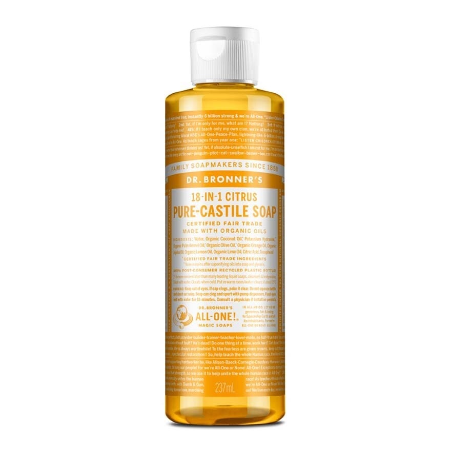 Citrus Pure Castile Liquid Soap 237ml